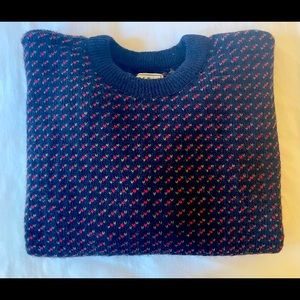 LL Bean Vintage Norwegian Birdseye Crewneck Sweater Size: XL. wool